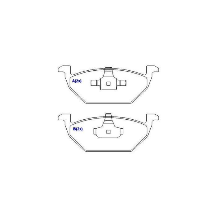 Pastilha Freio Diant Gol G6 1.0 1.6 13/16 Gol G7 17/20 Gol G8 20/24