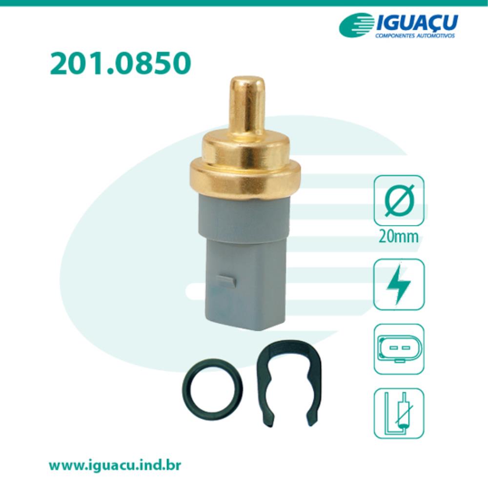 Sensor Temp Agua GOL/SAVEIRO//FOX/POLO/GOLF/POWER1.0 1.62TERM