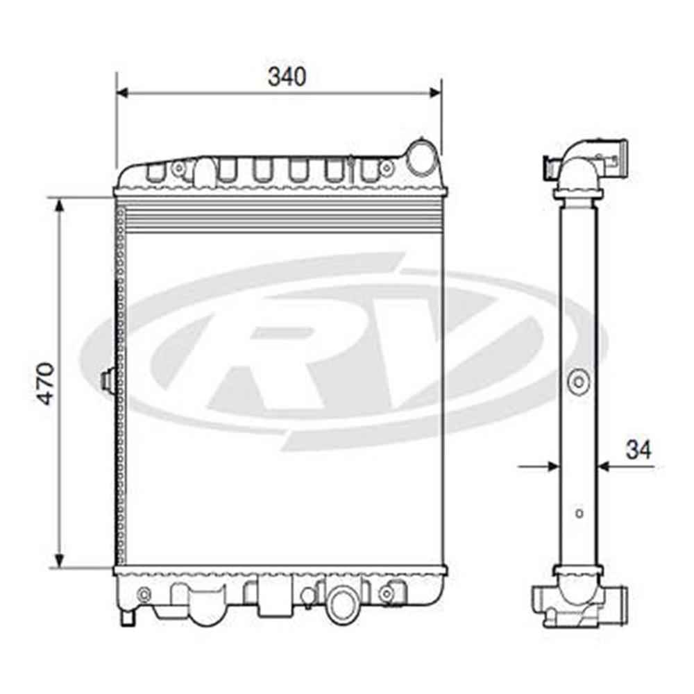 Radiador C/ar Gol/save/parat/ At/power/ap G2G3G4 1.0 1.6 98/14 G2G3G4