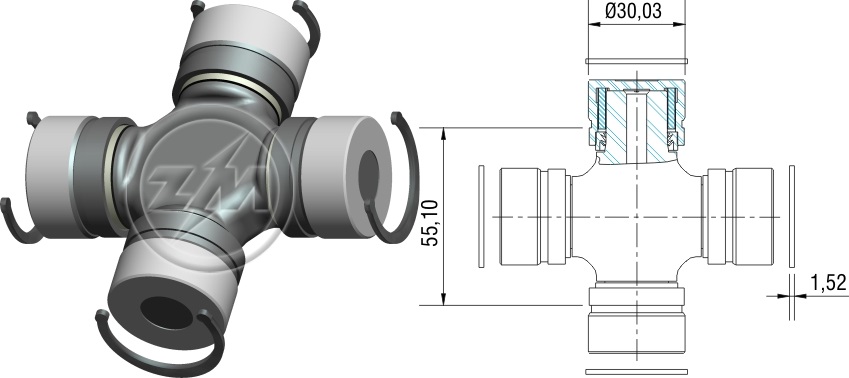 Cruzeta TRITON/L200 03/08/PAGERO Sport