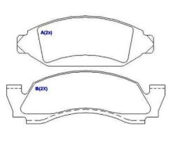 Pastilha Freio Diant D10C10/D20/BONANZA/VERANEIO/F1000/100 78/93