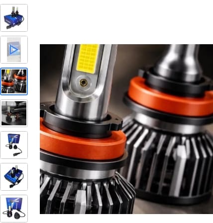 Lâmpada Led V6 New H8H9H11 8000 Lm 45W