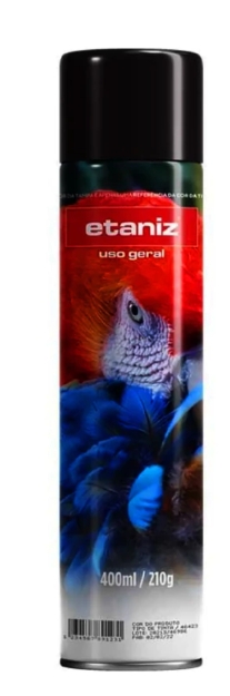 Tinta Spray Preto Brilhante 210G/400ML